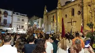 4K || EXTRAORDINARIA BORRIQUITA POR PLAZA ESPAÑA | 50 ANIVERSARIO | EL PUERTO DE SANTA MARÍA 2024