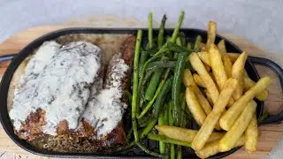 Жареный цыпленок-гриль с белым соусом | Рецепт куриного стейка от Сэмми #sammyfood #chickensteaks