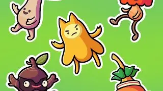 Ooblets Speedpaint: Shrumbo, Clickyclaws, Lumpstump, Fleeble, and Unnyhunny