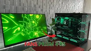 compre as FAN PRISM 4 RS igual as da lian li FICOU BOM ??? instalei 7 fans preta no meu pc gamer