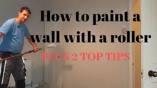 How to paint a wall with a roller, how to roll a wall.