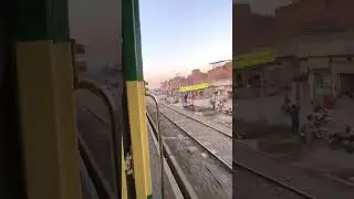 103Up Subak Kharam Railcar Department From Shahdara Bagh Jn | Pakistan Trains PR 