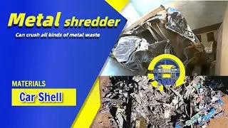 Double Shaft Shredder:Bringing Scrap Metal to Life!Operation Video#metalcrusher  #metalshredder