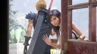 Cloud Picks Flowers with Tifa (Replace Aerith with Tifa Mod) | FF7 Remake Gameplay with Mods