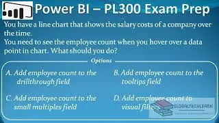 PL 300 : Q11 - Power BI Mouse Hover Over Tool Tip