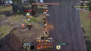 ESO Bittergreen Caravan Crest Deshaan world boss solo (873cp stamdk)