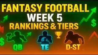 Week 5 Fantasy Football Rankings & Tiers (QB / TE / D-ST)