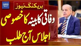 PM Shehbaz Sharif  Calls Special Meeting of Federal Cabinet Today | Breaking News | Dawn News