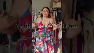 The support is unreal🥲 #beachdress #halterdress #plussizedress #tropicaldress #maxidress