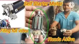 Honda Activa ka Self Starter motor kaise lagate hai # New Self Starter motor by Saurabh Mechanic 🧰