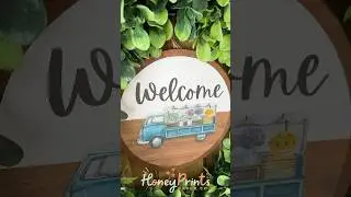 💐DIY Welcome Sign | The Flower Truck Collection | Honey Prints Paper Co