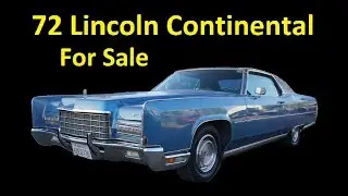1972 LINCOLN CONTINENTAL 460 VB LUXURY COUPE VOGUE TOP VIDEO REVIEW