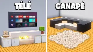 10 D&Eacute;CORATIONS pour ton SALON dans MINECRAFT !