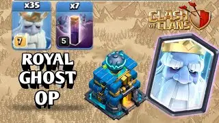 Powerfull Troops!! Th12 Royal Ghost Attack (Ground) Destroy Every Base-Clash Of Clans