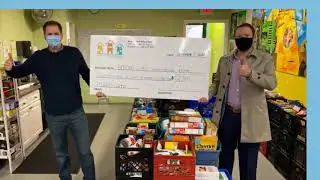 BENDER WINS Christmas Dinner Drive- Dropping off the Donations