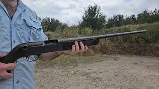 Check out this funky vintage shotgun! A very cool but odd design. #history #vintage #hunting