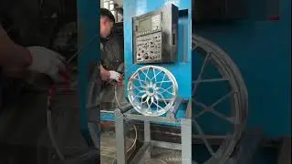 Motorcycle forged wheels factory production process. #motorcycle #motorbike #motorcyclerims
