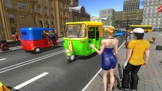Modern Tuk Tuk Auto Rickshaw - City Mountain Free Driving Games