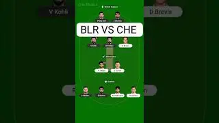 BLR VS CHE My 11 circle team prediction My 11 circle winning Team prediction Bangalore vs Chennai