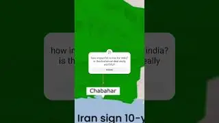 historical deal between india and iran over chabahar port 💫