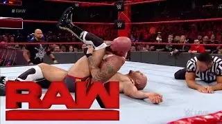 Cesaro vs Luke Gallows Full Match WWE RAW 23 January 2017 - Monday Night Raw 1/23/17