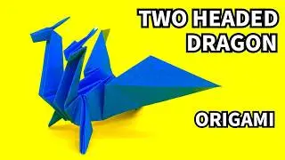 How to make an easy origami two headed dragon