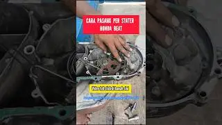 Быстрый способ установки пружины кикстартера Honda Beat.