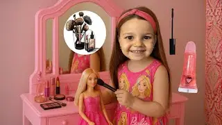 ASEL DURU IS DOING MAKEUP❗️BARBIE MAKEUP GAME❗️#funny #toys #cute #doll #makeup #barbie #baby