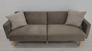 Mopio Futon Sofa Bed Mocha Brown Couch |QUICK OVERVIEW|
