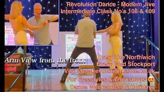 Fun Easy Modern Jive Intermediate Classes 108 109 with Keith Revolution Dance inc's WCS Salsa moves
