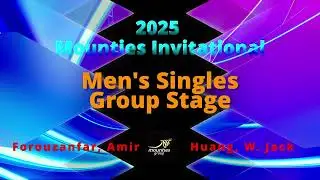 2025 Mounties Invitational | Men's Group Stage |  Huang, W. Jack vs Forouzanfar, Amir