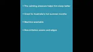 Compression sheets help kids sleep
