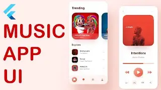Flutter Minimalist Music UI From Scratch