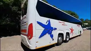 Blunden coach rolling into Kirstenbosch (Cape Town)