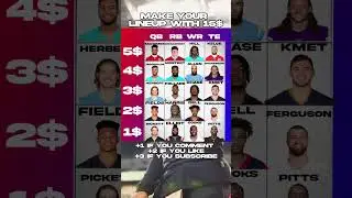 Make Your NFL Lineup With 15$  #nfl #football #shorts #fyp