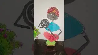 Best out of waste cardboard & old pen craft 🎼 Musician #youtubeshorts  #diy #trending #craft #music