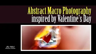 Abstract macro photography adventure inspired by Valentine's Day