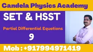 SET Mathematics|Partial Differential Equations|LBS Kerala SET exam@CANDELAPHYSICSACADEMY |9