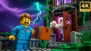 Trying to Deliver a Package to the LEGO City Haunted House! 📦👻🏚️