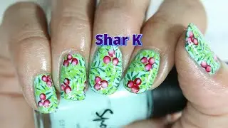 Nail Art - My Raspberry Patch Using Li'l Red Stamper