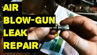Air Blow Gun Leak Repair How to make Seal How to DIY Workshop Repairs Garage Repairs