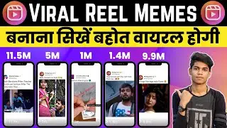 How To Make VIRAL MEME REELS Video For Instagram | Twitter Memes Reels Kaise Banaye ?
