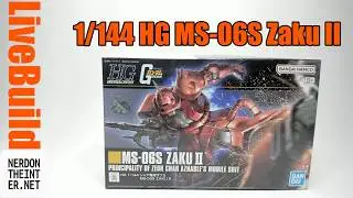 Gundam Universal Century #234 | MS-06S Zaku II | 1/144 HG Bandai | LiveBuild
