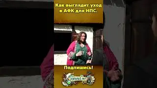 Как выглядит уход в АФК для НПС