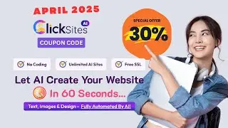 30% Discount code Clicksite.ai website builder in minute ( 100 working )