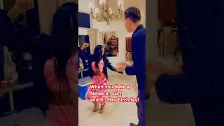 Dancing for my white American boyfriend on my birthday. Interracial dating.