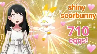 ♡ SHINY SCORBUNNY - in 710 eggs! (pokemon sword) ♡