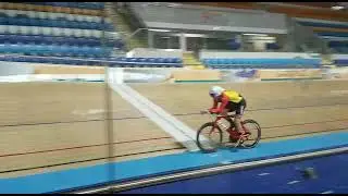 Velodrome track session to test aero position in RRCC kit