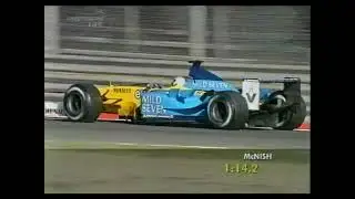 Monza 2003 F1 Friday Private Test: Allan McNish lap (Natural audio) [AI-enhanced]