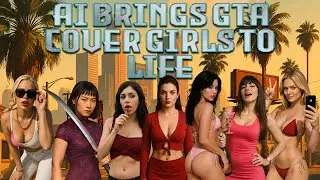 GTA Cover Girls Reimagined with AI | Realistic Transitions of Loading Screen Icons | #shorts #short